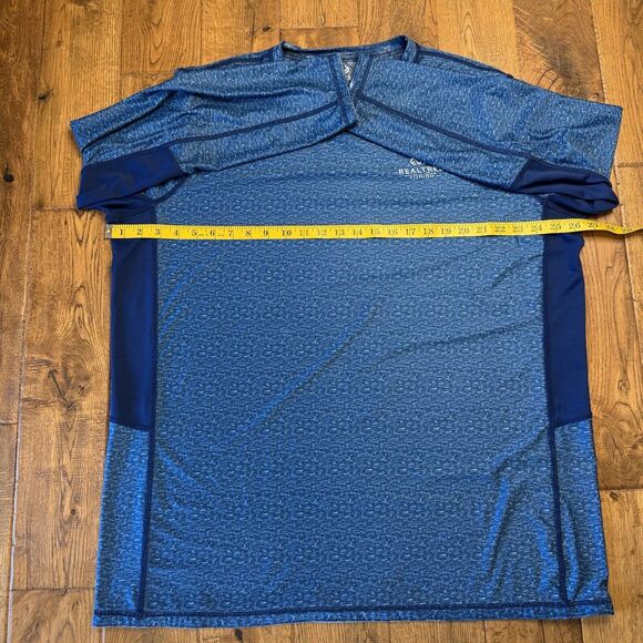 Realtree Reversible Blue White Camo Long Sleeve Performance Fishing Shirt 2XL - Picture 5 of 8